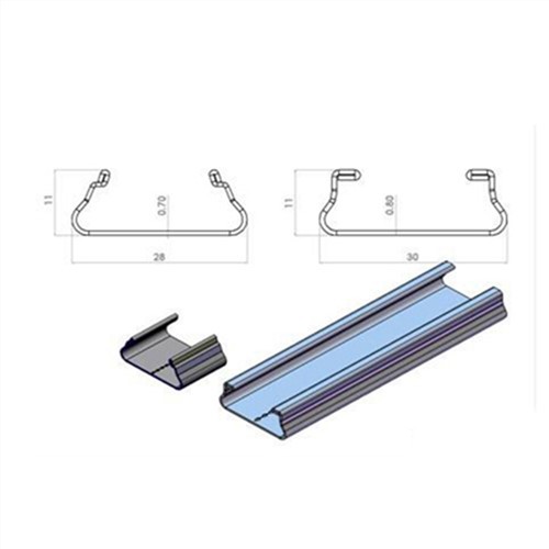 Drivhus aluminiumsprofillås kanalkontakt